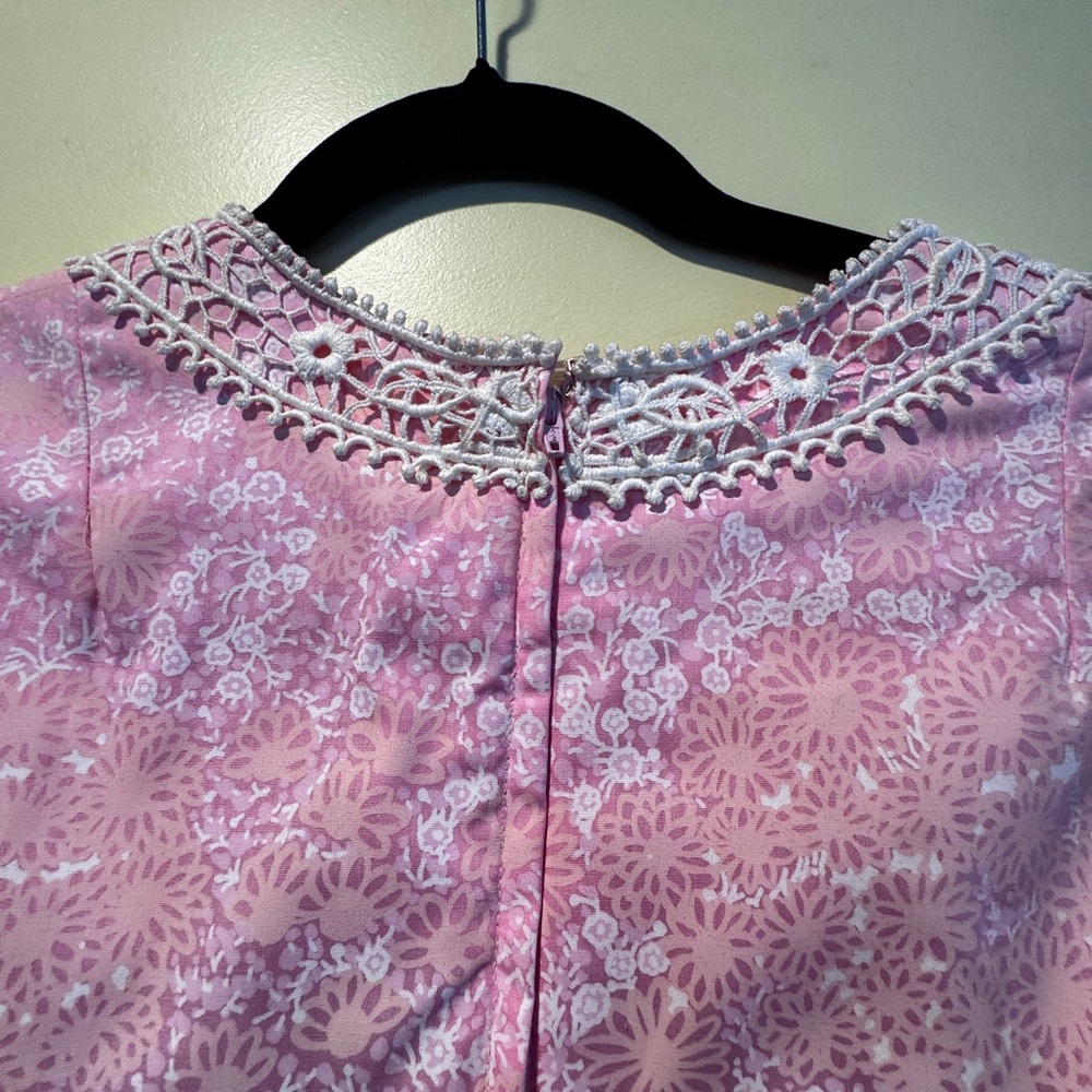 The Lilly Vintage Lilly Pulitzer Pink & White Floral Maxi Dress - Picture 5 of 9